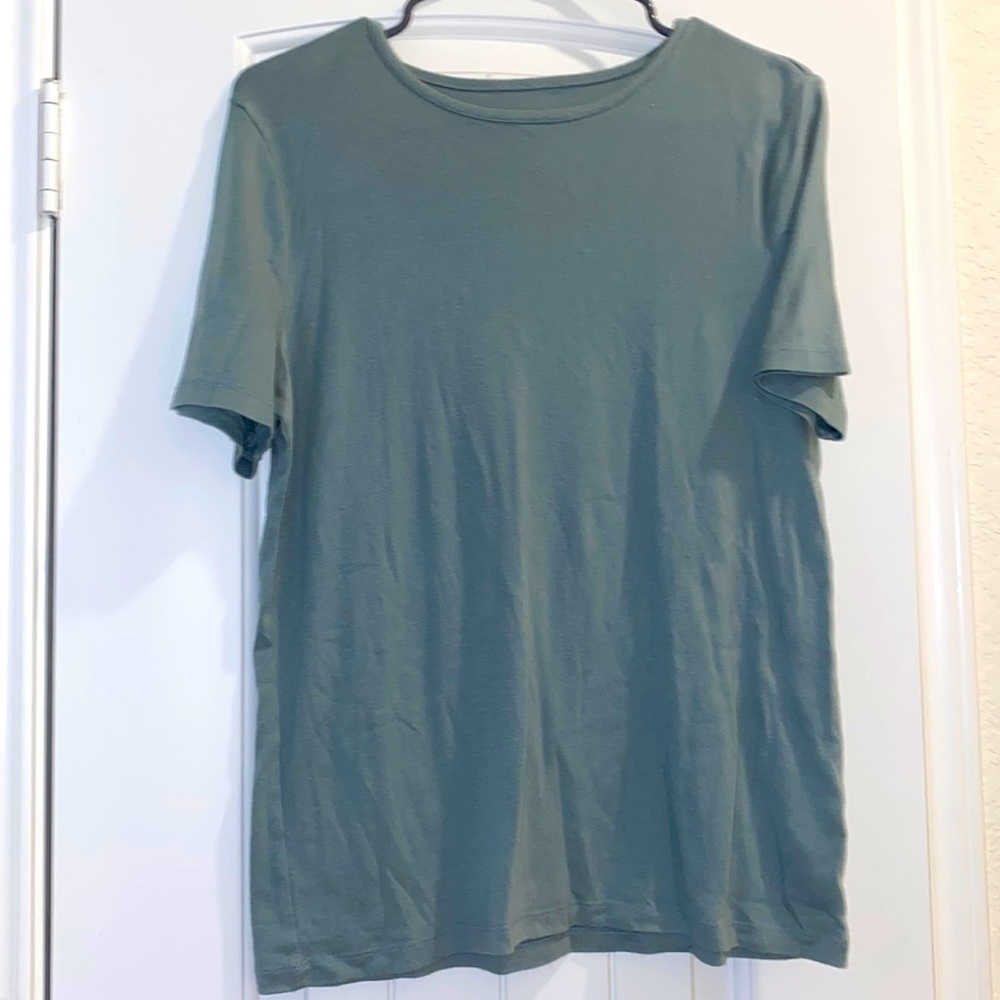 Green target womens shirt